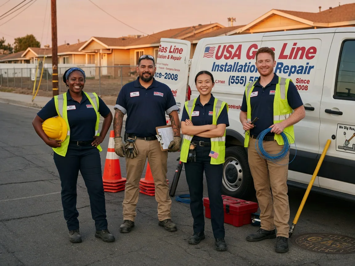 Gas Line Installation company in Weimar, TX